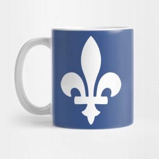 Fleur de lis plain WHITE Mug